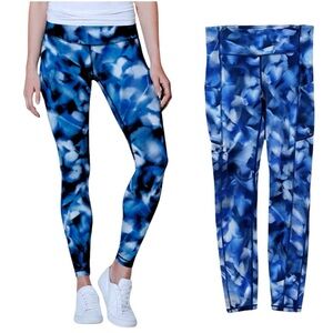 Lululemon Wunder Under Full-On Blush Blossom Alpine White Midnight Navy Size 4